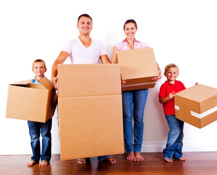 Careful loading of boxes and furniture for a Nine Elms move