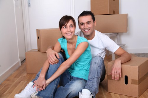 House removalists helping with loading and unloading in Nine Elms