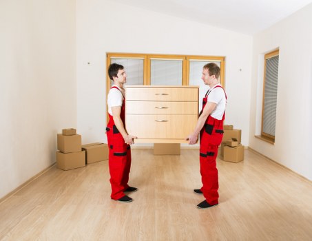 Moving furniture for a flat relocation in Nine Elms