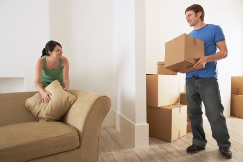 Packing and furniture handling for a home removal in Nine Elms